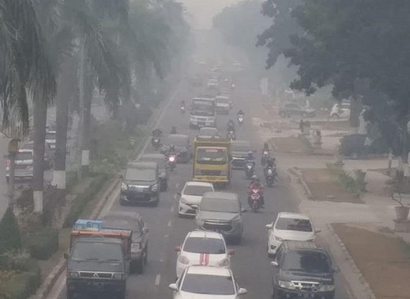Belum Ada Potensi Hujan, Kualitas Udara Akibat Asap Pekanbaru Masih Sangat Tidak Sehat