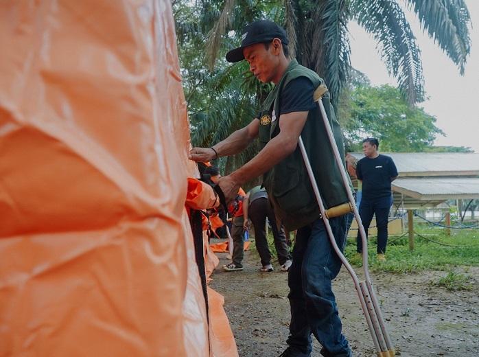Momen Sumpah Pemuda, Pertamina EP Rantau Gelar Simulasi Bencana Bagi Penyandang Difabel